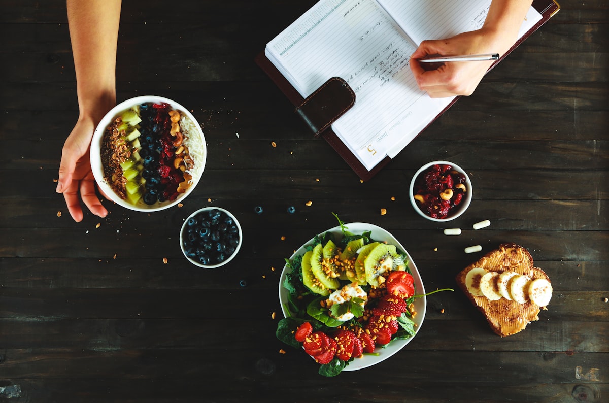 Healthy nutrition and wellness concept